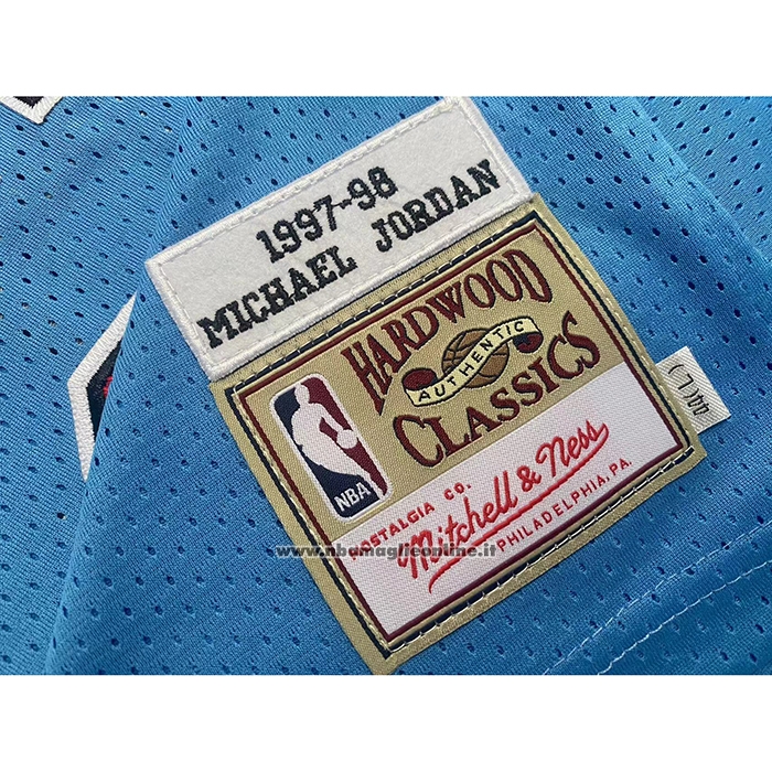 Maglia Chicago Bulls Michael Jordan #23 Mitchell & Ness 1997-98 Blu